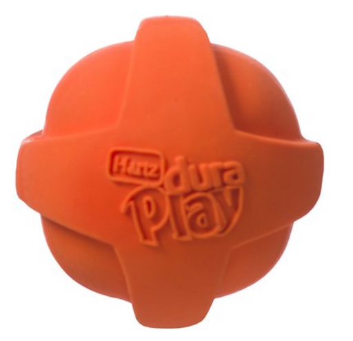 Hartz - Dura Play Ball Squeaky Latex Dog Toy, Color Varies - Medium 2.9"