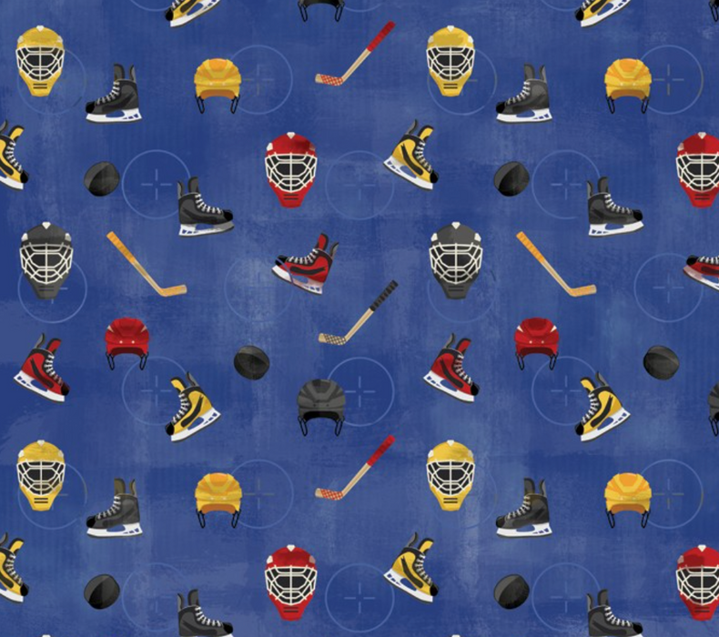 Karen Foster - 12" x 12" Patterned Paper - Get ready for Hockey