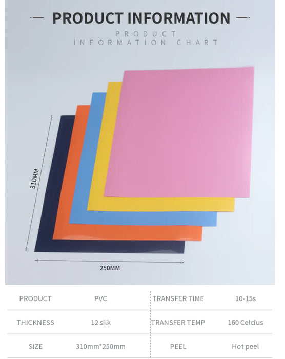 Doodles - PU Heat Transfer Vinyl Super Pack - 25 Assorted Sheets (12"x10")