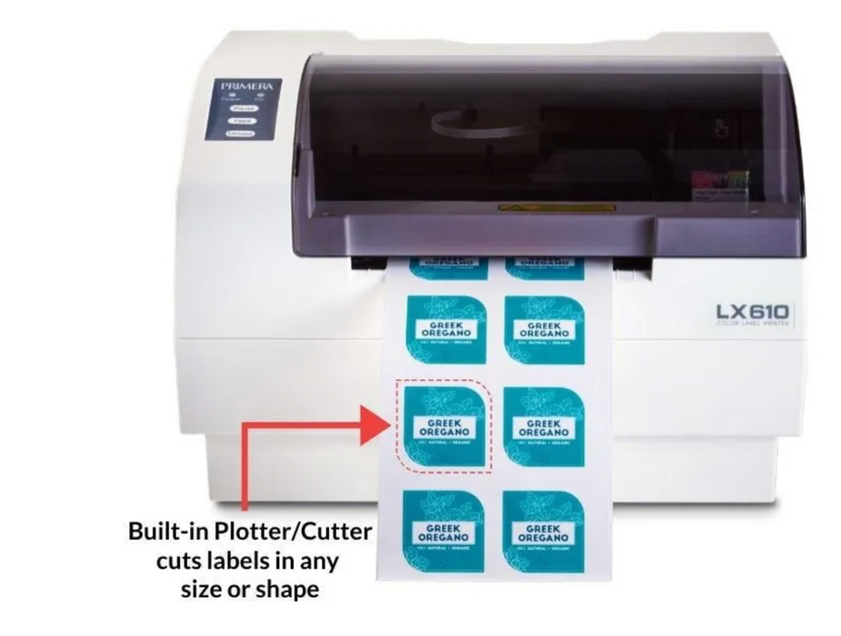 Primera - Color Label Printer with Plotter/Cutter - LX610