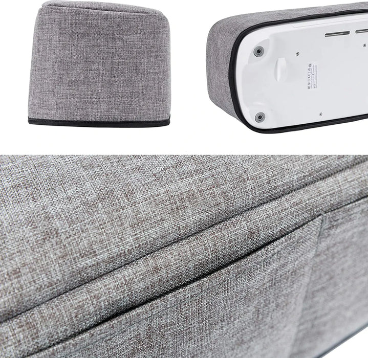 Dust Cover for Cricut Maker Machines - with Back Pockets for Accessories - Gray