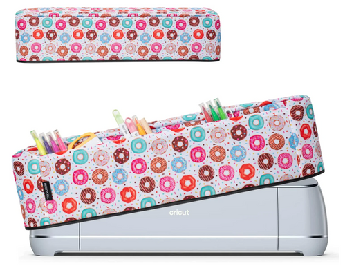 Dust Cover for Cricut Machines with Pockets for Accessories - Donut