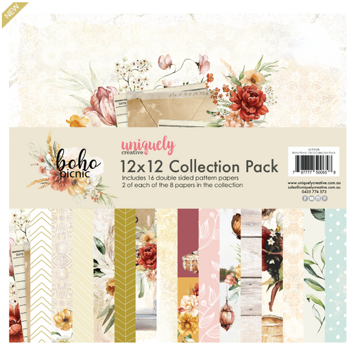 Uniquely Creative - 12" x 12" Paper Pack - Boho Picnic