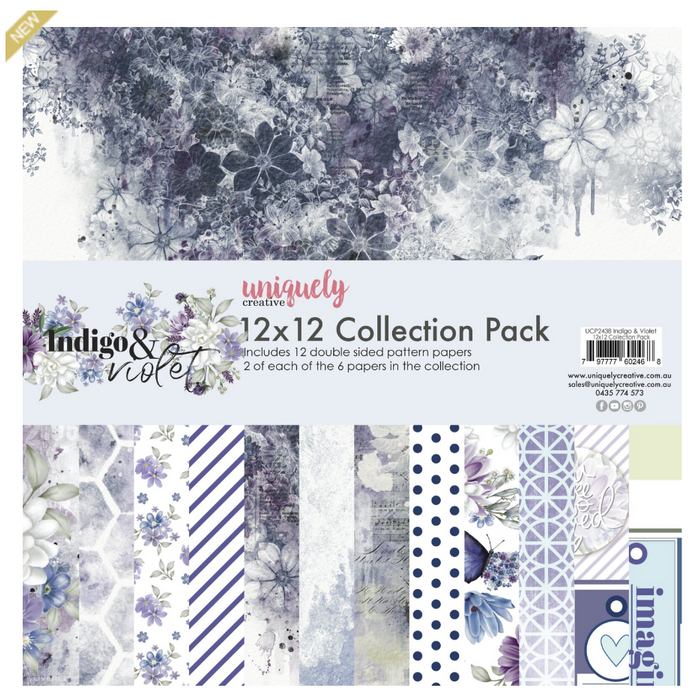 Uniquely Creative - 12" x 12" Paper Pack - Indigo