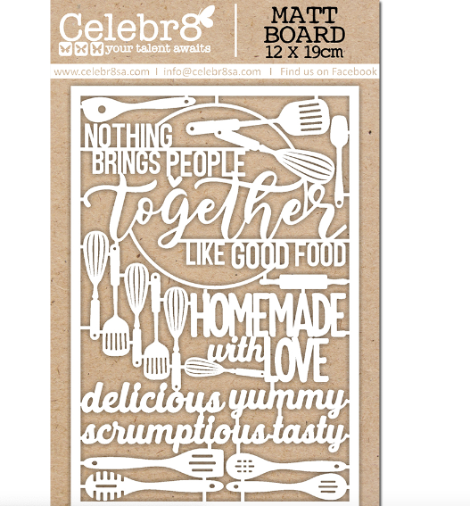 Celebr8 - Matt Board Equi -Like Good Food