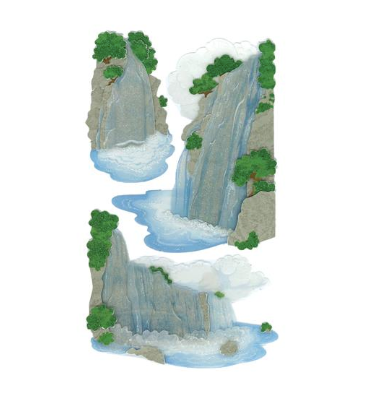 Jolee's Le Grande Dimensional Stickers Vellum Waterfall