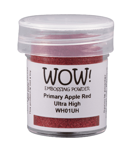 WOW! Embossing Powder Ultra High 15ml-Primary Apple Red