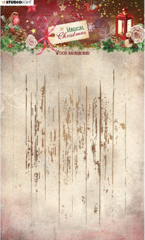 Studio Light • Magical Christmas Clear Stamp Wood Background
