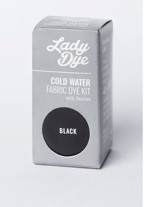 Lady Dye - Fabric Dye - Cold Water Dye - Maxi Pack - Black - 80gram