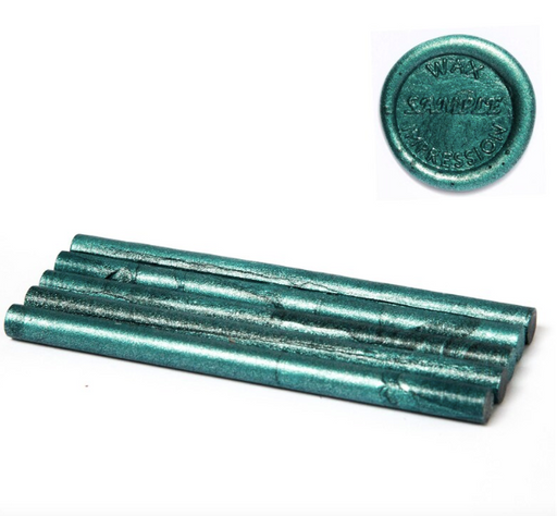 Jax Wax - Flexi Sealing Wax Sticks - Metallic Turquoise (10 sticks per package)