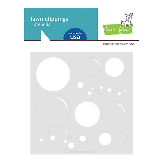 Lawn Fawn - Clippings Stencils - Big Bubble