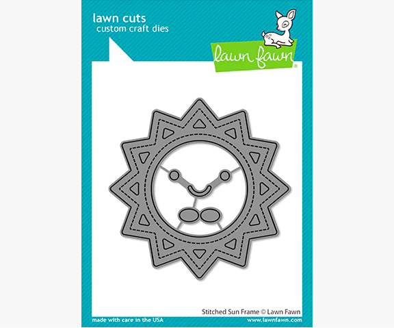 Lawn Fawn - Custom Craft Die - Stitched Sun Frame