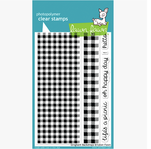 Lawn Fawn - Clear Stamps - Gingham Backdrops