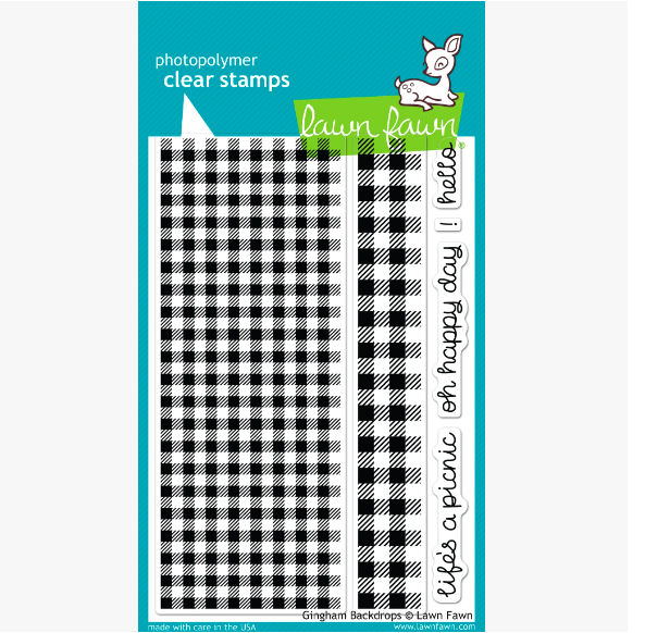 Lawn Fawn - Clear Stamps - Gingham Backdrops