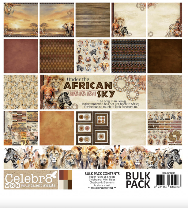 CELEBR8 12 X 12 BULK PACK - AFRICAN SKY