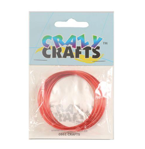 Crazy Crafts - Craft Aluminium Wire - Red