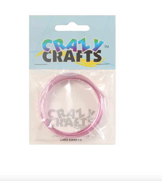 Crazy Crafts - Craft Aluminium Wire - Pink