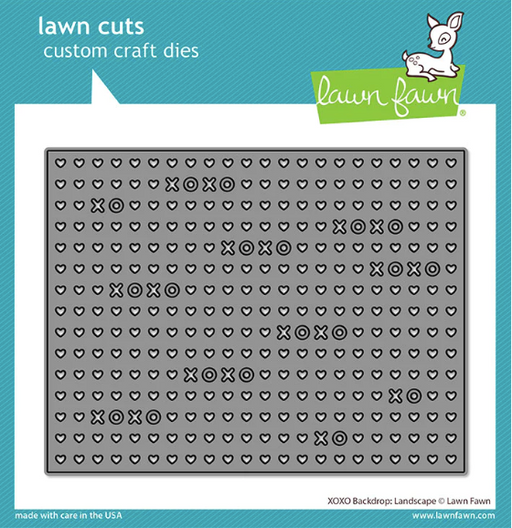 Lawn Fawn - Custom Craft Die - XOXO Backdrop: Landscape