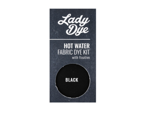 Lady Dye - Fabric Dye - Hot Water Dye - Maxi Pack - Black - 80gram