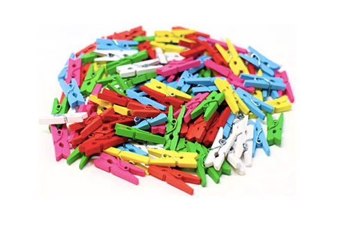 Doodles - Wood Pegs - Assorted Colors