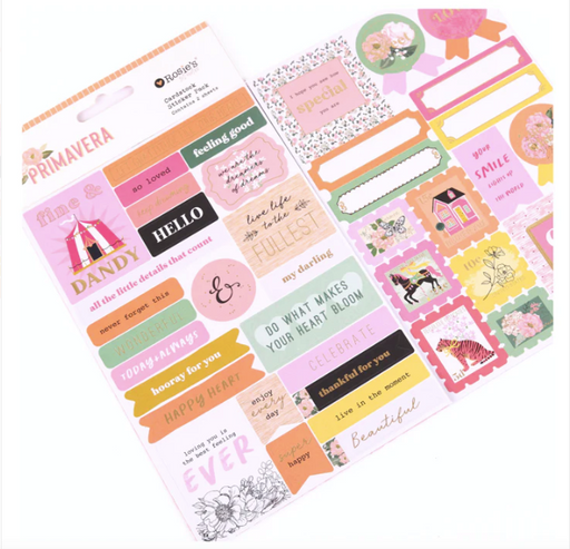 ROSIE'S STUDIO Primavera Cardstock Sticker Pack