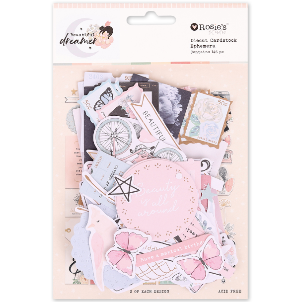 Rosies Studio BEAUTIFUL DREAMER DIECUT EPHEMERA 146PK