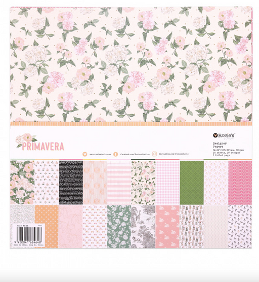ROSIES STUDIO 12 X 12 PAPER PACK - PRIMAVERA