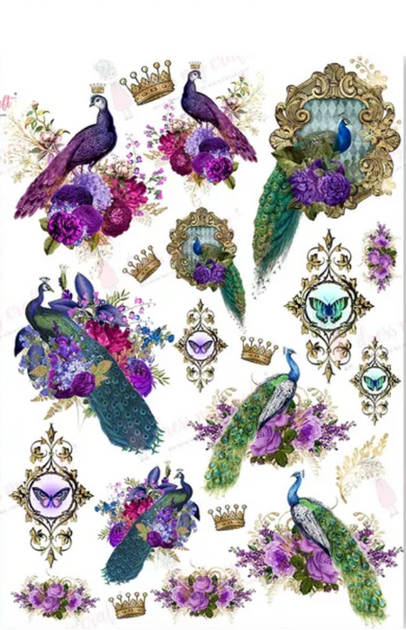 Dress my craft Peacock Motifs - Transfer Me