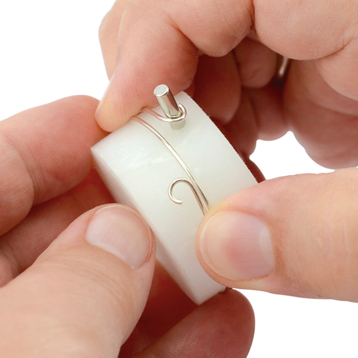 3D Bracelet Jig Sizing Drums, O.D. 50.8 mm / 2 in, O.D. 41.3 mm / 1 5/8 in, with pegs 2 pc