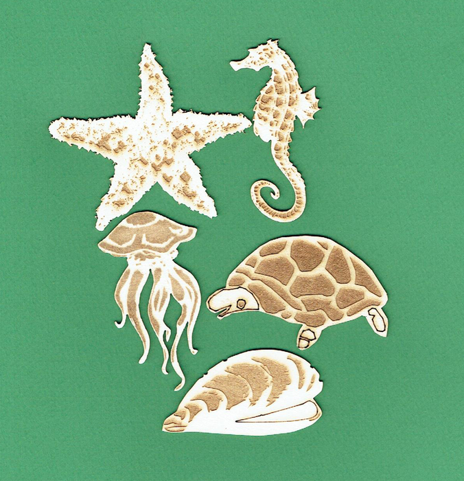 Leah Donna - Chipboard Embellishment - Sea Life