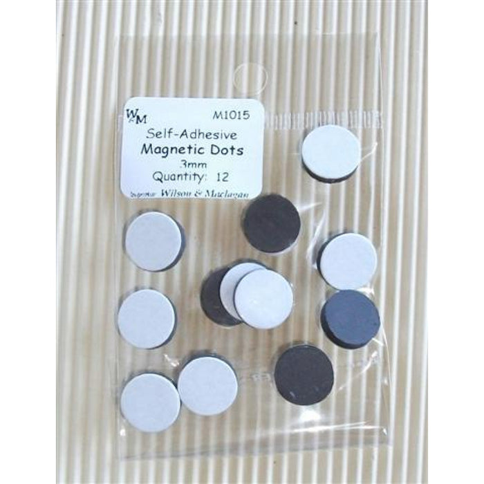 W&M Self Adhesive Magnets 12PC