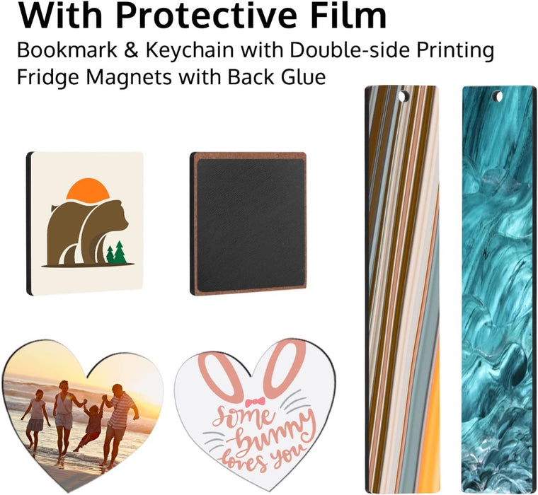 Doodles - Sublimation Blanks - D/S Heart With Keyring Hole 5cm 6pcs