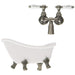 Prima Marketing Shabby Chic Treasures Metal-Antique Clawfoot Tub with Faucet, 2-Pack