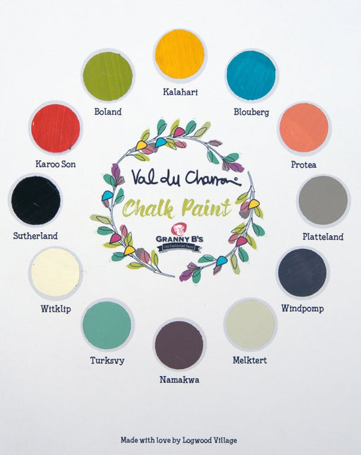 Granny B's - Val du Charron - Handpainted Colour Chart