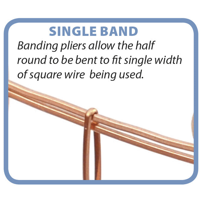 Wire Banding Pliers, Single Band, 20 & 21 gauge, Stainless Steel Construction