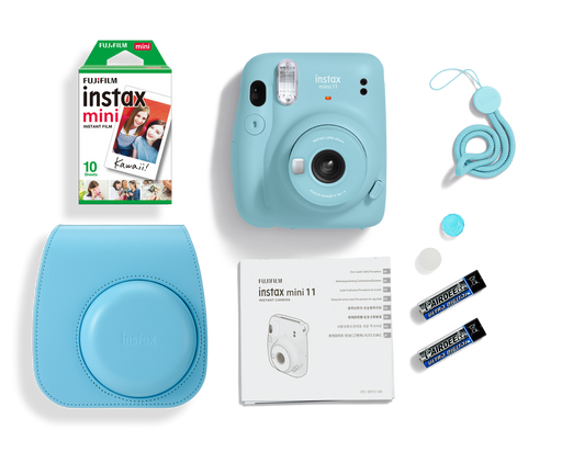 Instax Cam Mini 11 - Sky Blue Kit