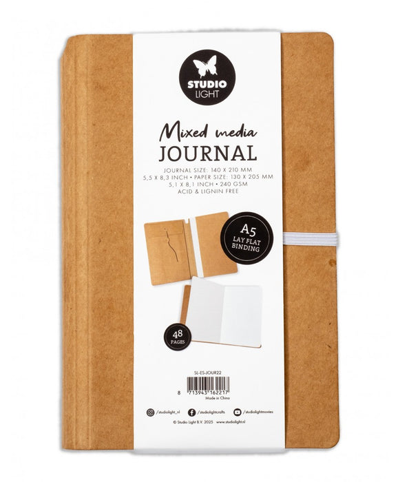 Studio Light - Mixed Media Journal A5 48Sheets - White Pages 240GSM