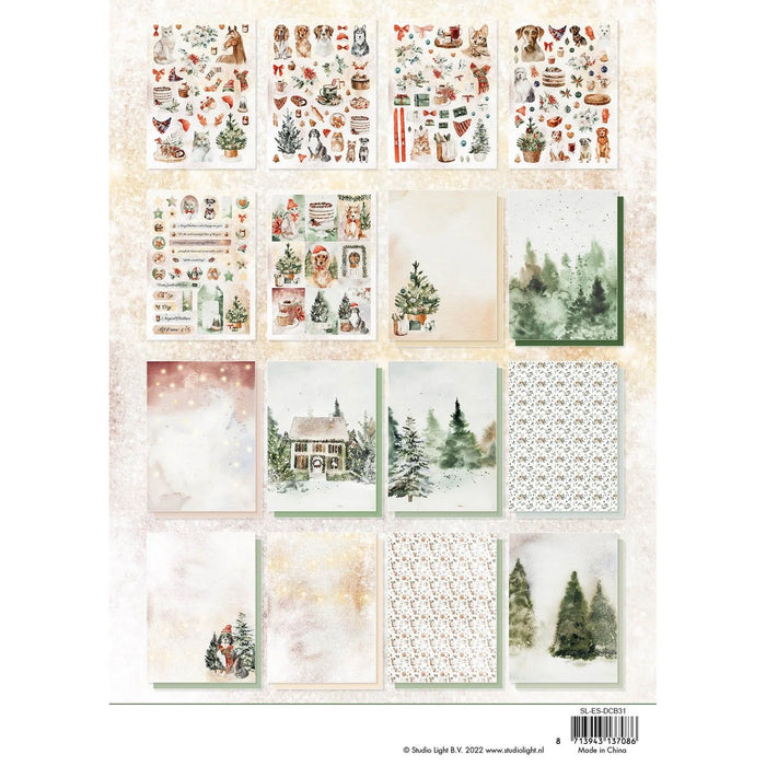 STUDIO LIGHT - ESSENTIALS COLLECTION - Christmas Mood  DIY BLOCK