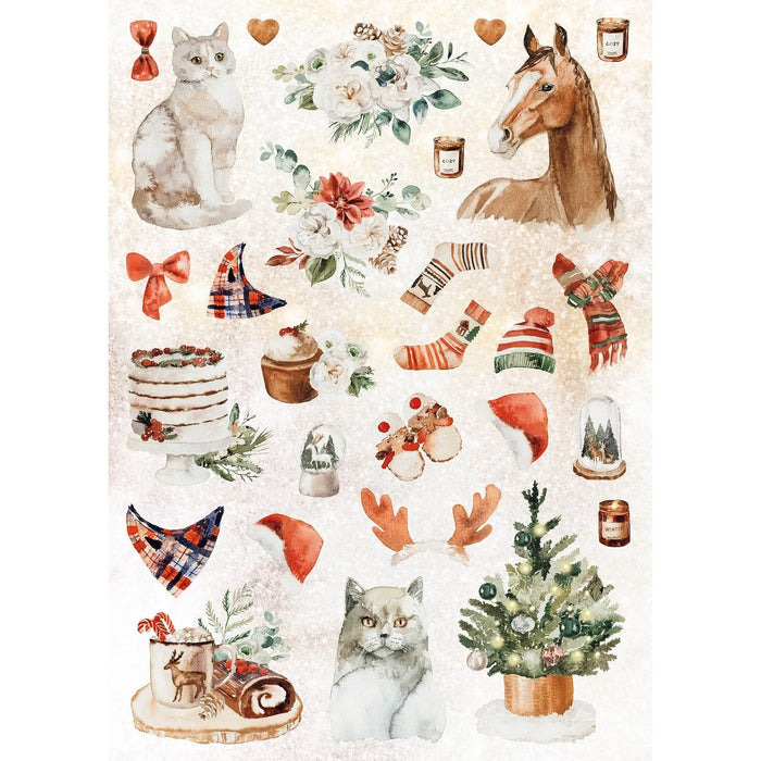 STUDIO LIGHT - ESSENTIALS COLLECTION - Christmas Mood  DIY BLOCK