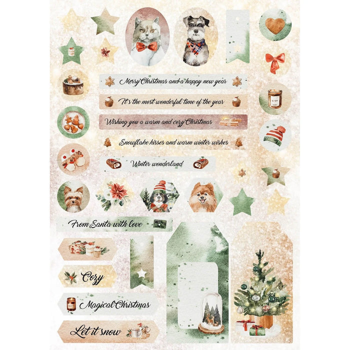 STUDIO LIGHT - ESSENTIALS COLLECTION - Christmas Mood  DIY BLOCK