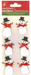 Little Birdie Christmas Adhesive Embellishment 8/Pkg-Snowman Glitter Fun