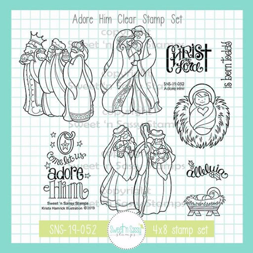 Sweet-n-Sassy-Stamps - Adore Him Stamp Set