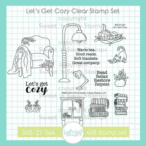 Sweet-n-Sassy-Stamps - Let's Get Cozy Clear Stamp Set