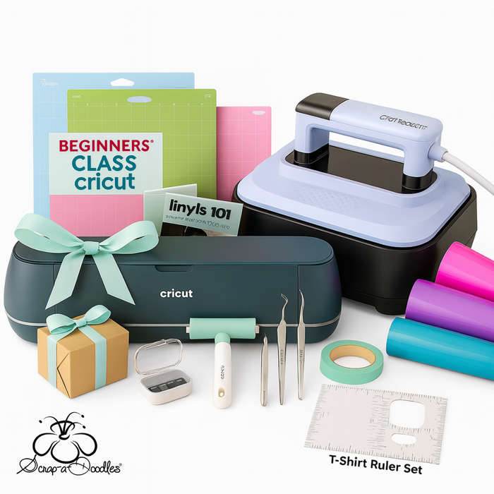Cricut Maker 4 Machine - Doodles Deluxe Heat Press Softy Bundle Plus Workshop