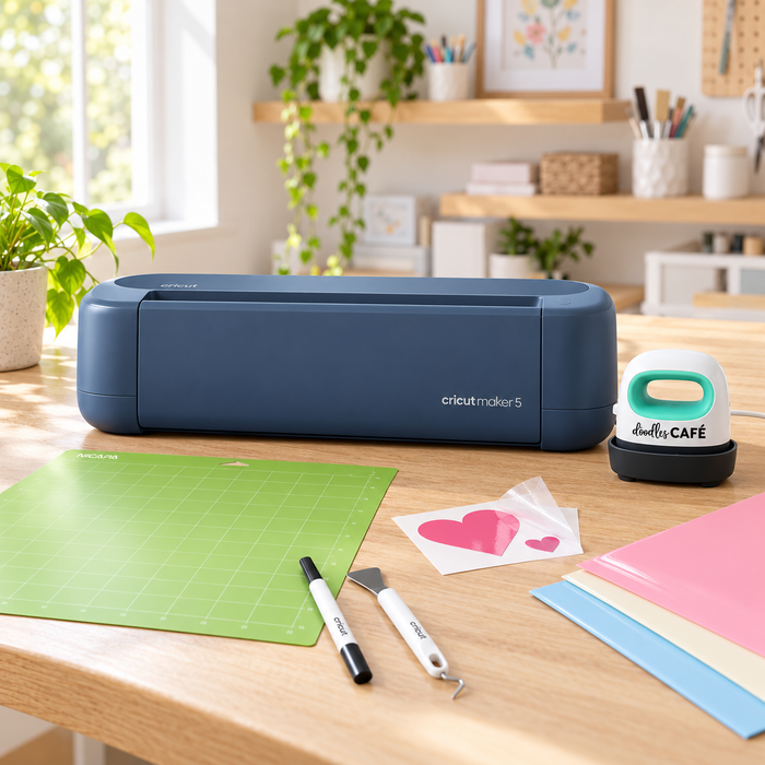 Cricut Maker 5 Machine - Doodles Softy Bundle Plus Workshop