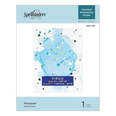 Spellbinders Embossing Folder-  Stargazer
