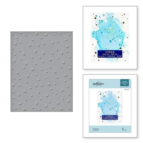 Spellbinders Embossing Folder-  Stargazer