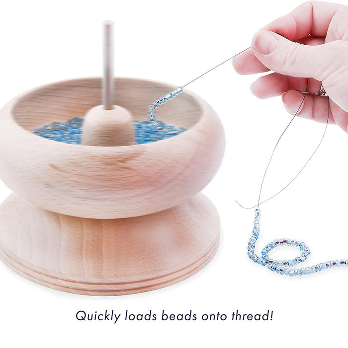 Beadalon - Spin-N-Bead, Size #14,.6 cm / 5.75 in, height x 10.85 cm / 4.25 in, width, 1 Curved Big Eye Needle