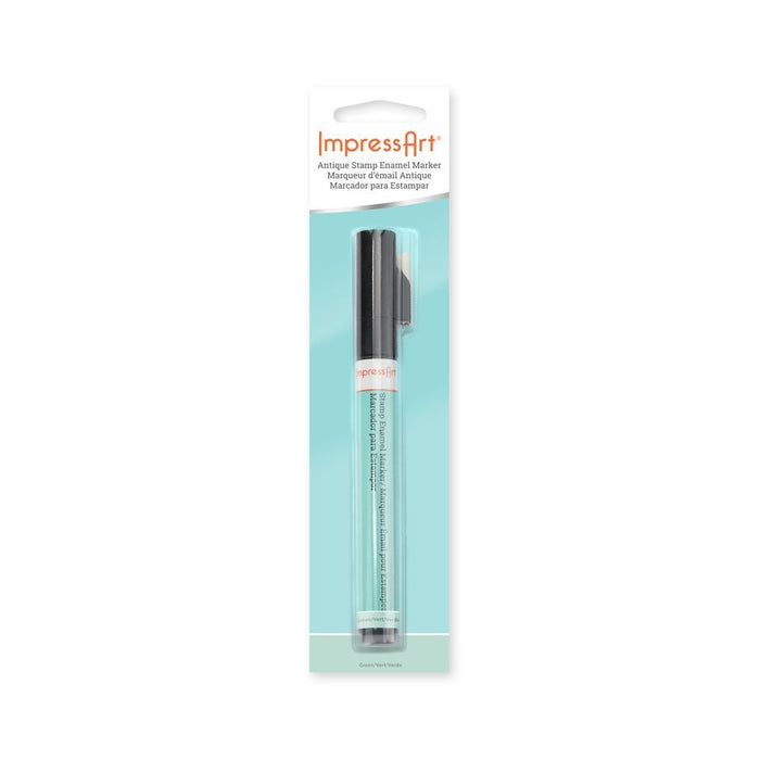 ImpressArt - Antique Metal Stamp Enamel Marker - Green