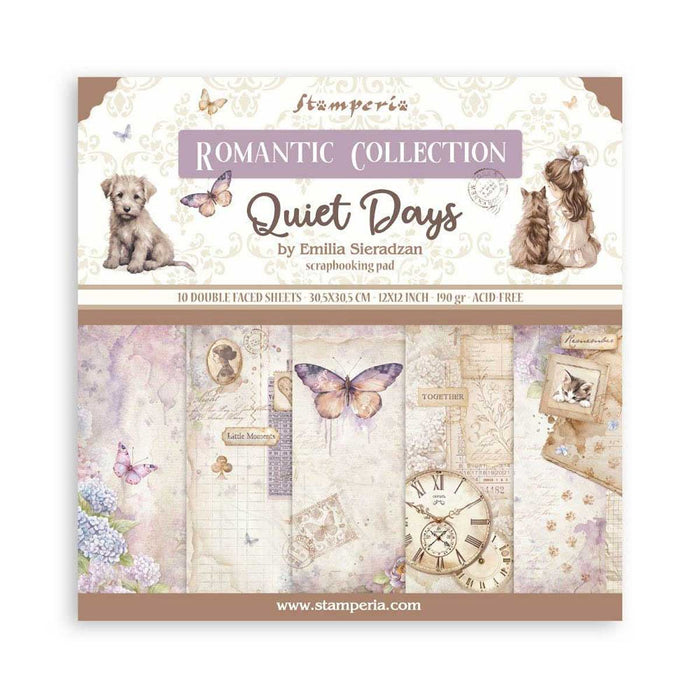 Stamperia - Double-Sided Paper Pad 12"X12" 10/Pkg Quiet Days
